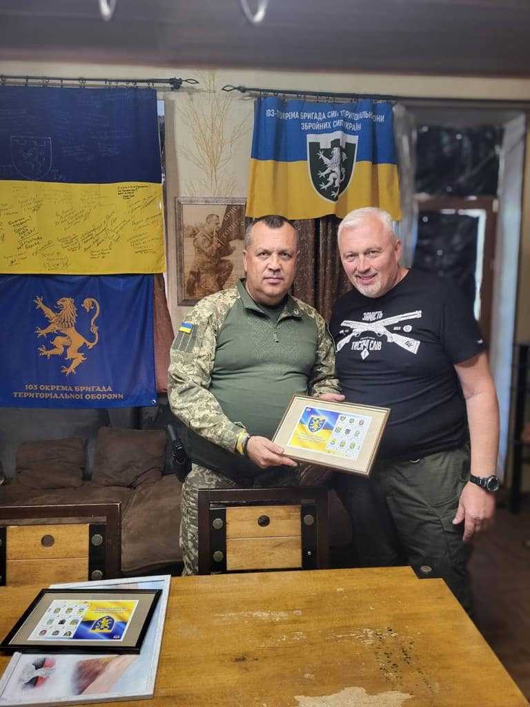 Очільник району Андрій Дяченко відвідав позиції особового складу 63 батальйону 103-ї окремої бригади Сил територіальної оборони Збройних сил України