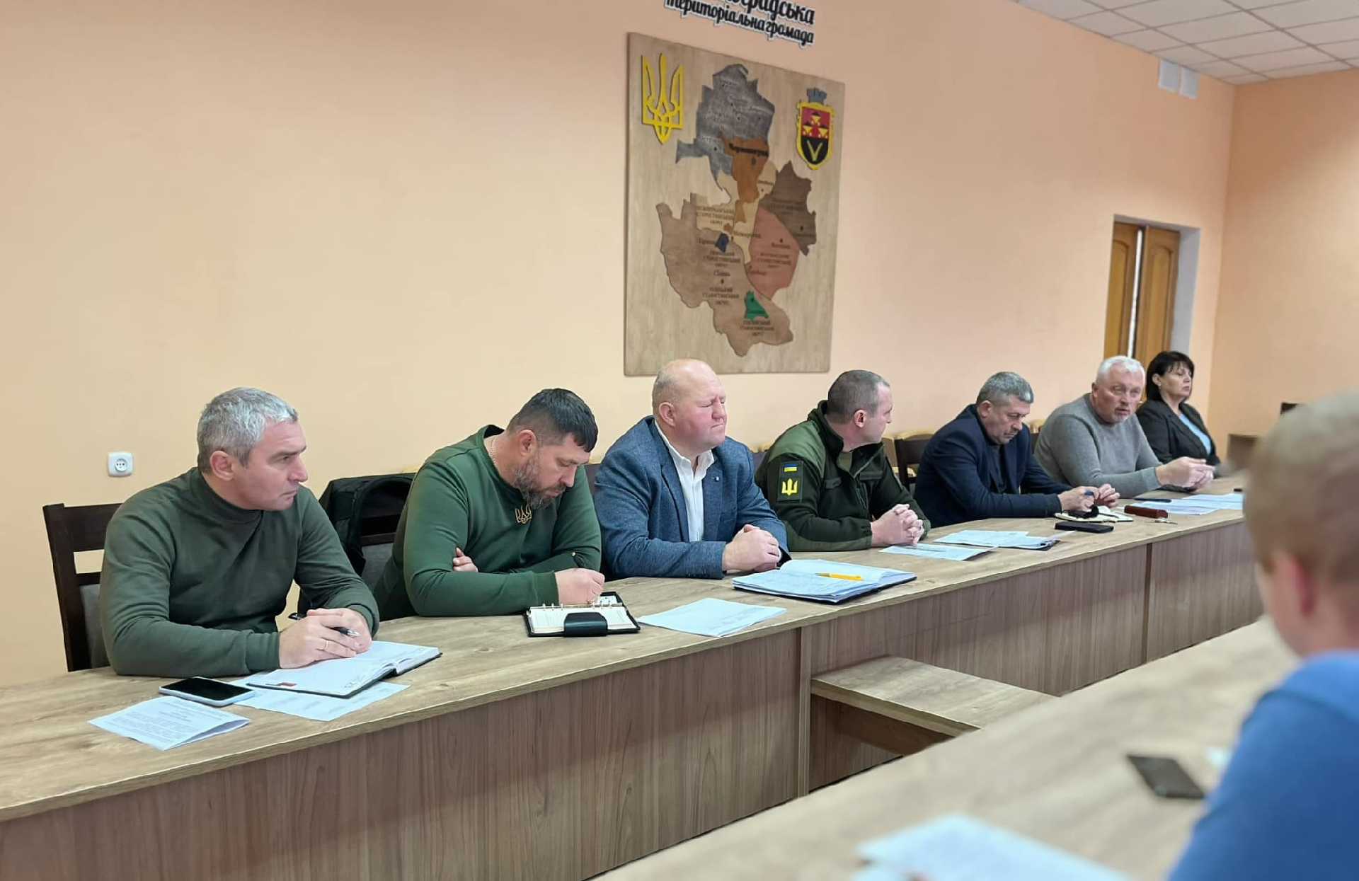  Андрій Дяченко провів робочу нараду з представниками органів місцевого самоврядування, керівниками РТЦК та СП та керівником правоохоронних органів нашого району