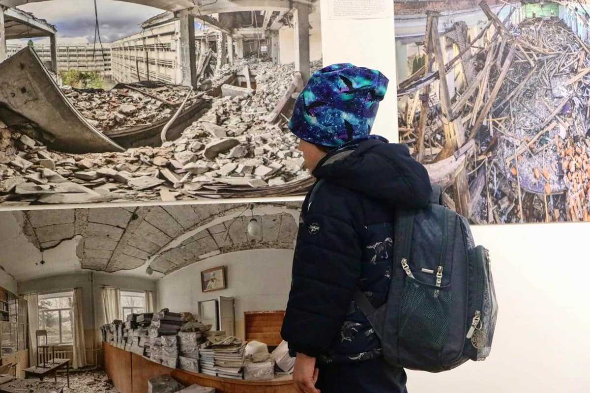 На Львівщині відкрили першу в Україні виставку панорамних фото війни «Тут був мій дім»