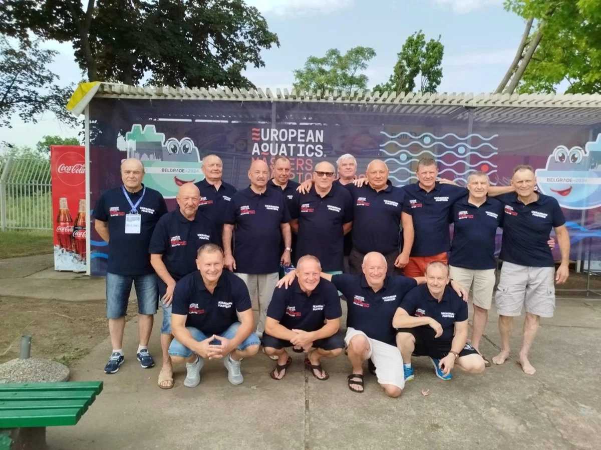 Ветеранська збірна України – чемпіони Європи з водного поло в категорії 60+