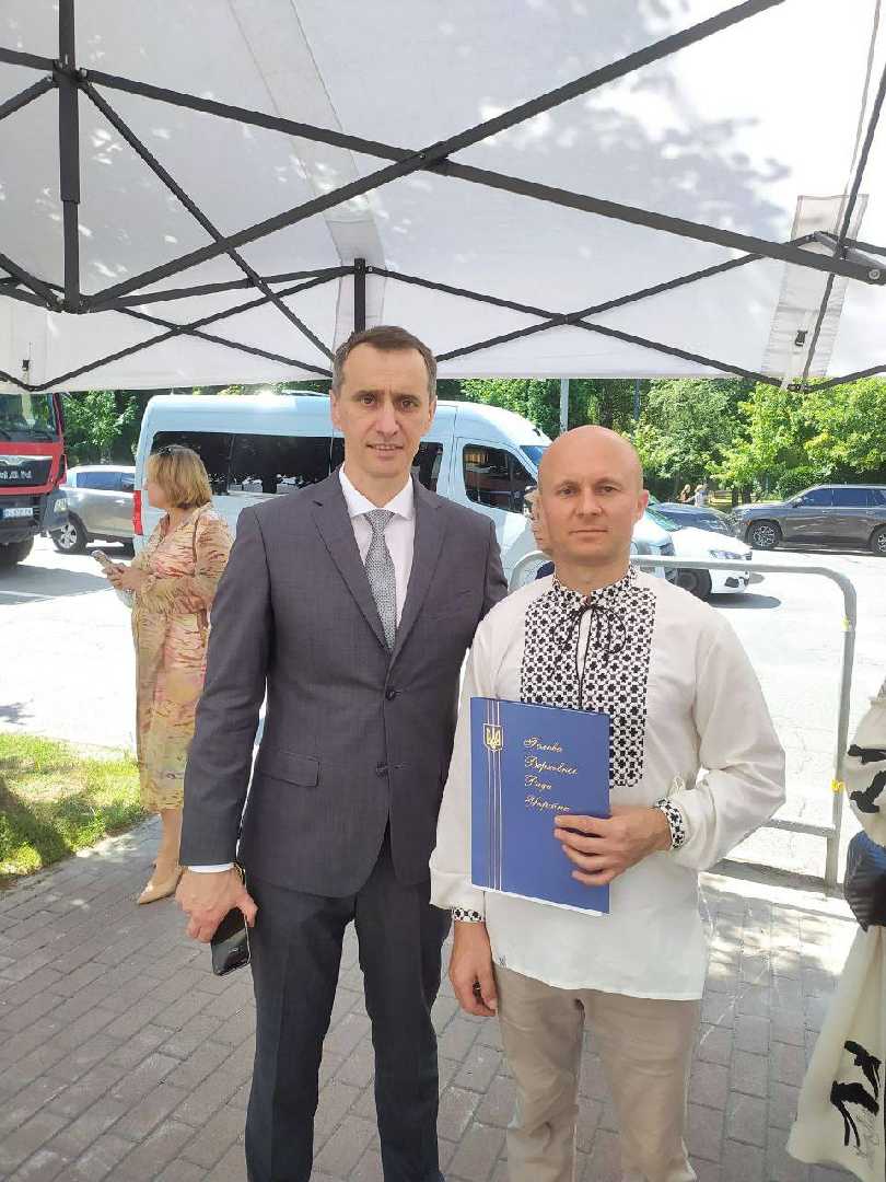 Лікаря з Шептицького району удостоєно Подяки Голови Верховної Ради України