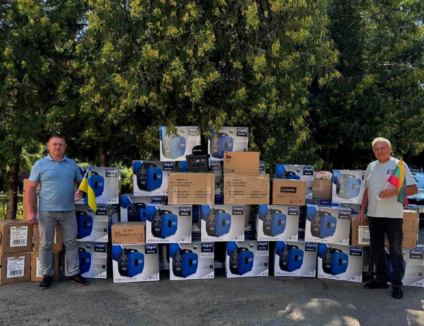 Радехівська громада отримала допомогу від Литовських партнерів для ЗСУ та освітніх закладів