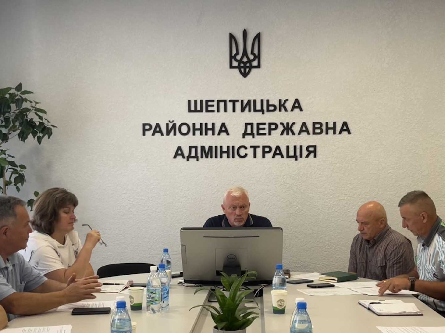 В Шептицькій РВА відбулось засідання районної комісії з питань
ТЕБ та НС