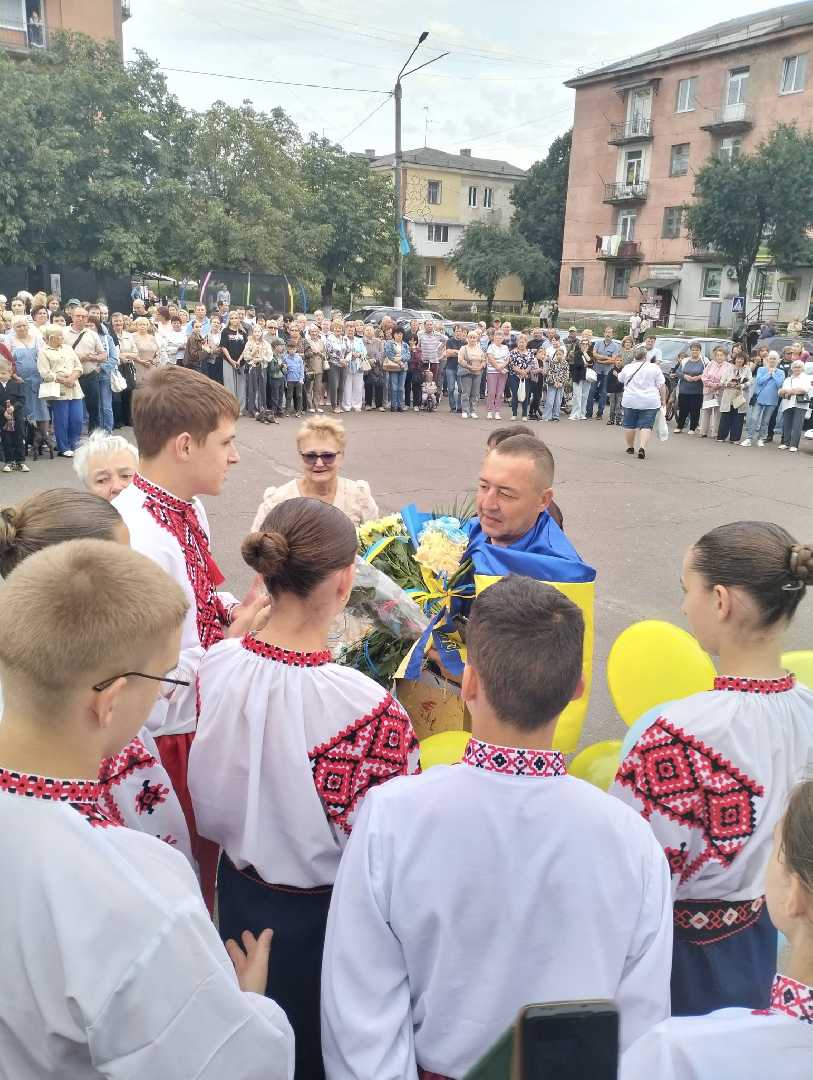 У Соснівці зустріли військовополоненого Олега Стопчанського