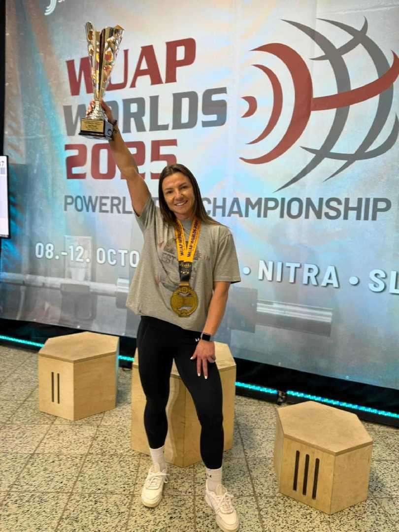 Спортсменка з Шептицької громади встановила три світові рекорди на WUAP Worlds 2025
