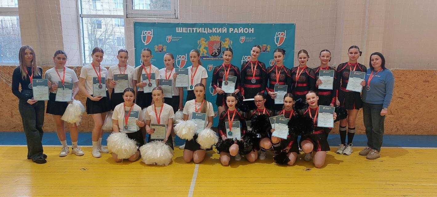 «Пліч-о-пліч всеукраїнські шкільні ліги»: У Шептицькому районі відбулися змагання з баскетболу серед юнаків та черліденгу серед дівчат